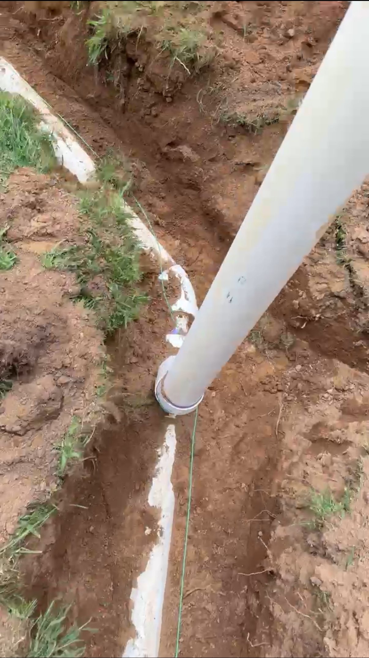 Sewer Line Installation Sewer Line Installation for the house of a local client.