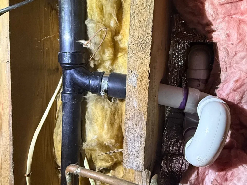 Drain and supply line plumbing work by NBR Plumbing